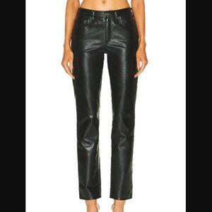 Agolde Recycled Leather Lyle Low Rise Slim in Detox Size 28